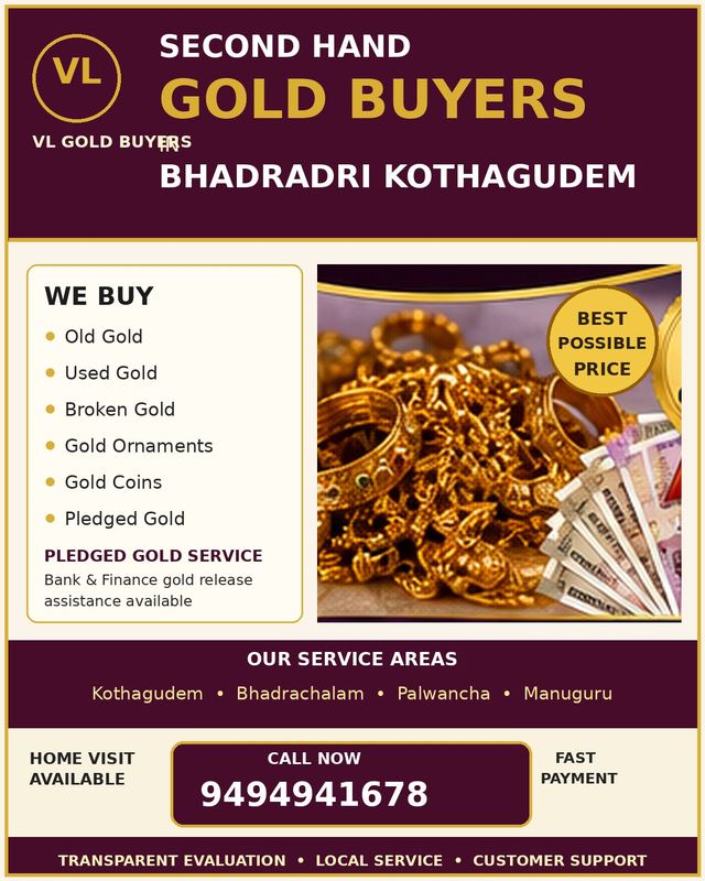 Gold Buyers in Bhadradri Kothagudem - VL Gold Buyers