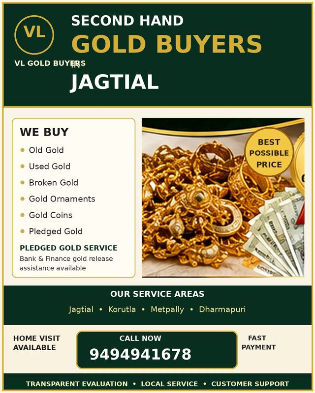 Gold Buyers in Jagtial - VL Gold Buyers