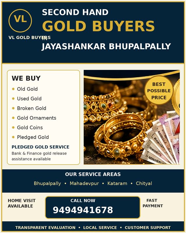 Gold Buyers in Jayashankar Bhupalpally - VL Gold Buyers