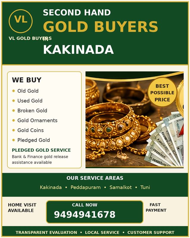 Gold Buyers in Kakinada - VL Gold Buyers