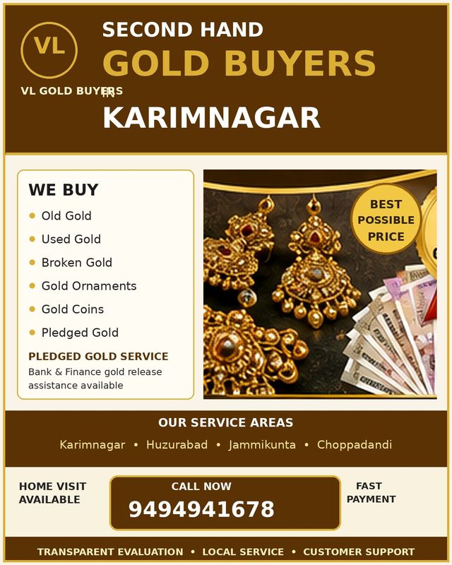 Gold Buyers in Karimnagar - VL Gold Buyers