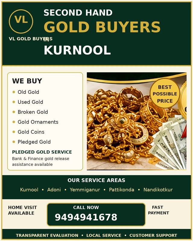 Gold Buyers in Kurnool - VL Gold Buyers