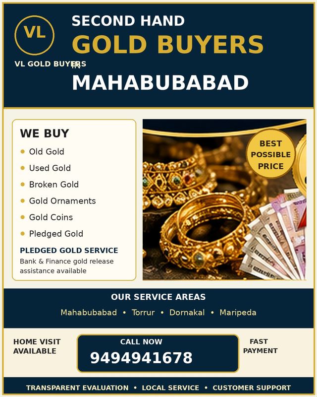 Gold Buyers in Mahabubabad - VL Gold Buyers