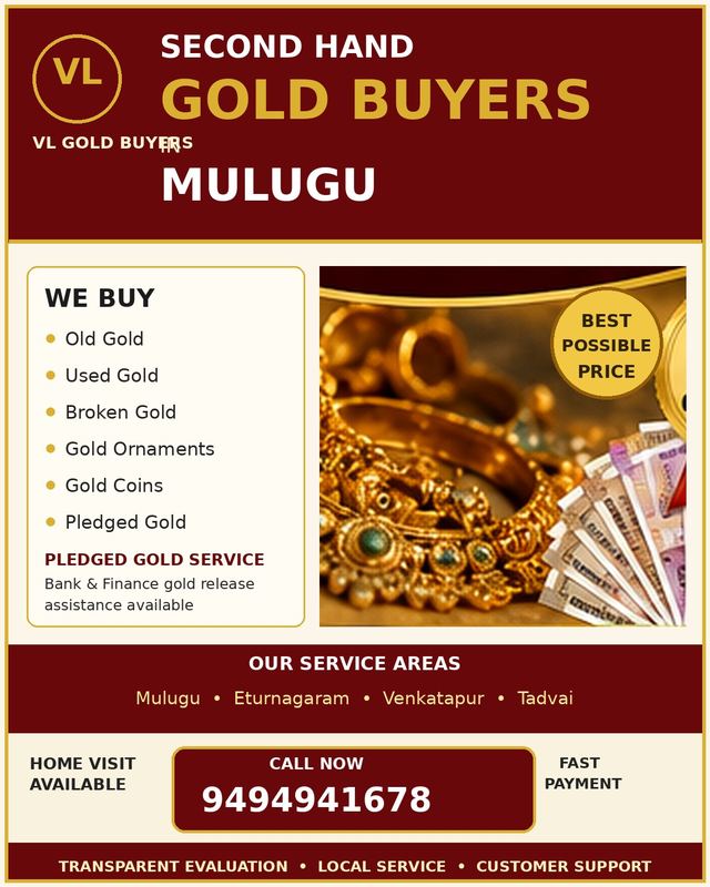 Gold Buyers in Mulugu - VL Gold Buyers