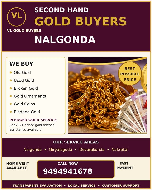 Gold Buyers in Nalgonda - VL Gold Buyers