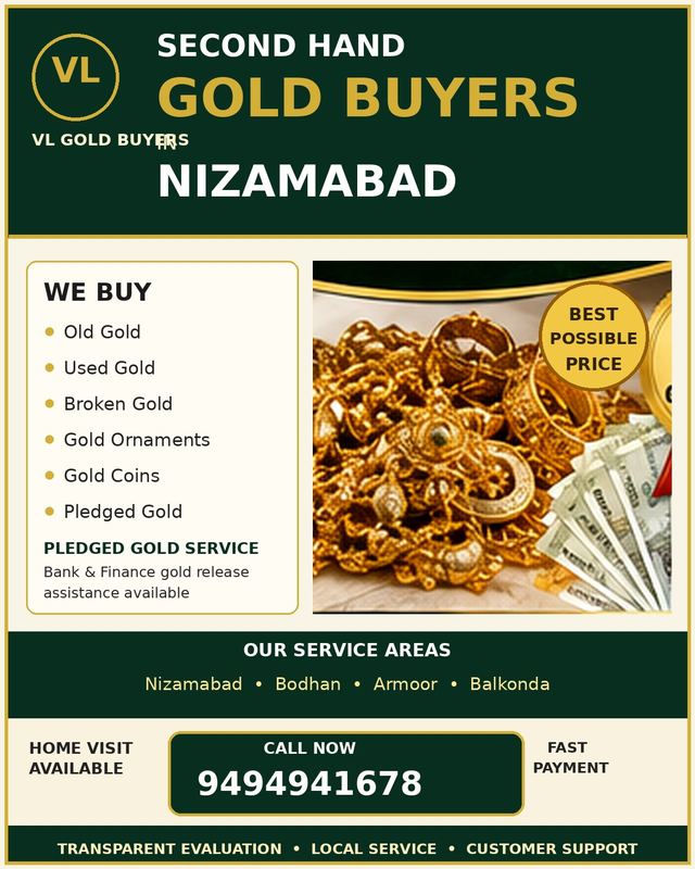 Gold Buyers in Nizamabad - VL Gold Buyers