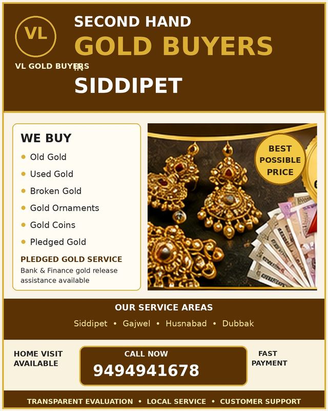 Gold Buyers in Siddipet - VL Gold Buyers