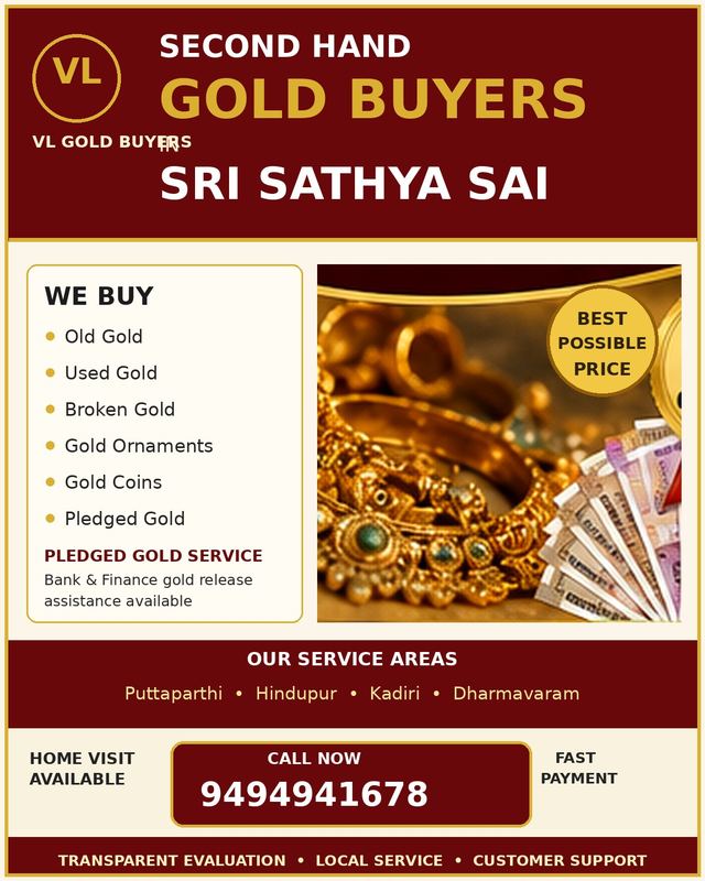 Gold Buyers in Sri Sathya Sai - VL Gold Buyers