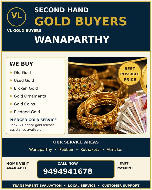 Gold Buyers in Wanaparthy - VL Gold Buyers