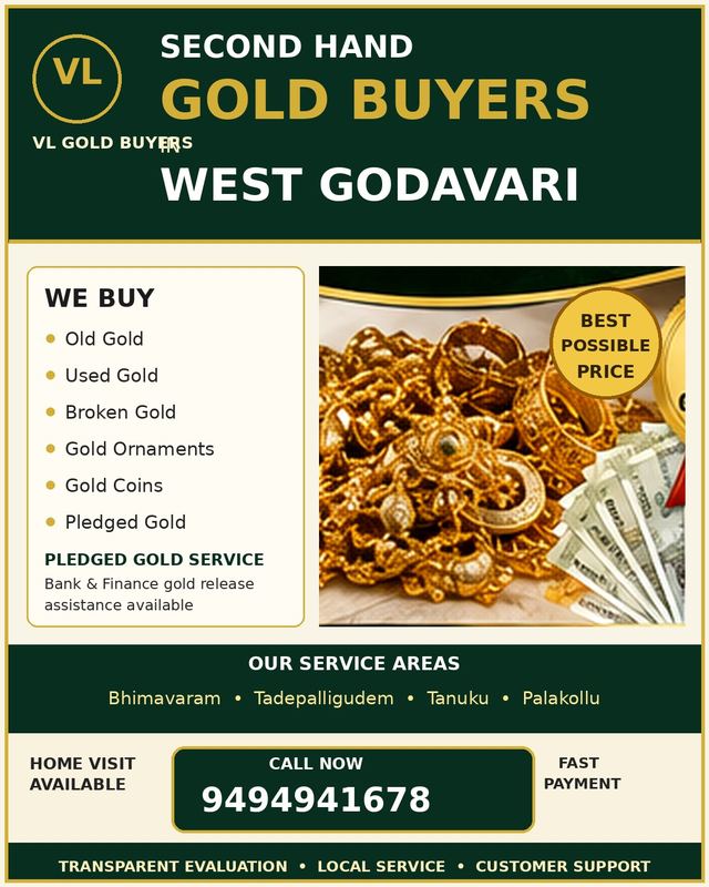 Gold Buyers in West Godavari - VL Gold Buyers