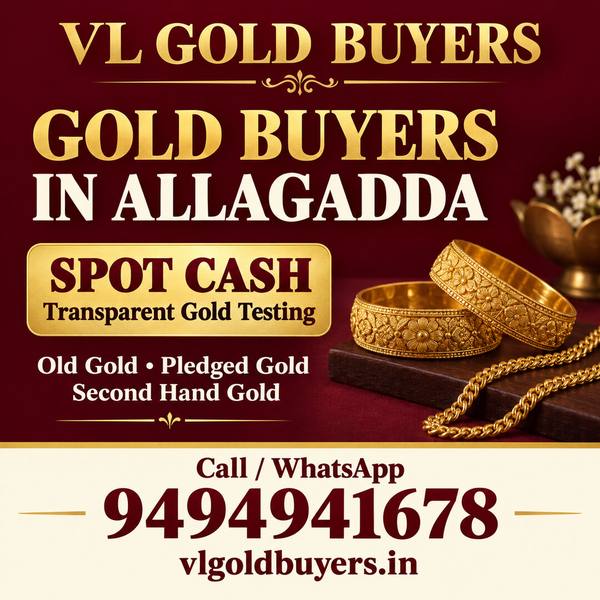 Gold Buyers in Allagadda - VL Gold Buyers doorstep gold buying service