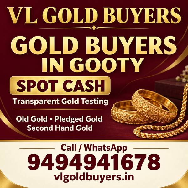 Gold Buyers in Gooty - VL Gold Buyers doorstep gold buying service