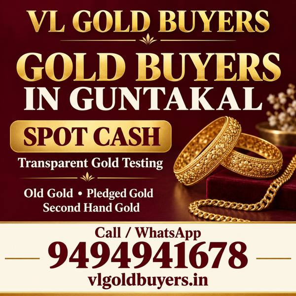 Gold Buyers in Guntakal - VL Gold Buyers doorstep gold buying service