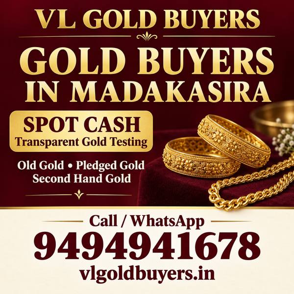 Gold Buyers in Madakasira - VL Gold Buyers doorstep gold buying service