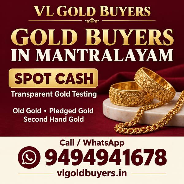 Gold Buyers in Mantralayam - VL Gold Buyers doorstep gold buying service