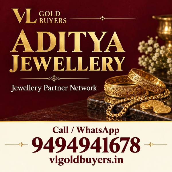 Aditya Jewellery Basheerbagh - Associate Partner of VL Gold Buyers